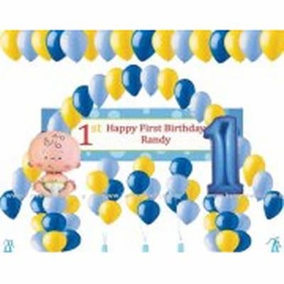 Balloon Decoration Birthday Boy Themed Package